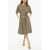 Woolrich Bayadere Striped Scully Maxi Dress With Belt Beige