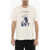 WILD DONKEY Cotton Crew-Neck T-Shirt With Maxi Frontal Print White