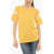 Woolrich Cotton Crew-Neck T-Shirt With Contrasting Band Yellow