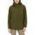 Woolrich Solid Color Jacket With Hidden Closure Green