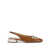 A.BOCCA A.Bocca Patent Leather Slingback With Heart Buckles BROWN