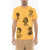KIDSUPER Cotton Crew-Neck T-Shirt With Prints On The Front Yellow