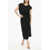 Woolrich Twill Solid Color Maxi Dress Black