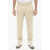 PT01 Stretch Cotton Single-Pleat Pants With Cuffed Hem Beige