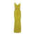 Elisabetta Franchi Long yellow dress Yellow