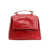 Claudio Orciani Red leather handbag Red