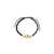 Alexander McQueen Friendship Bracelet With "Seal" Logo BLACK