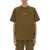 HELMUT LANG Logo Print T-Shirt MILITARY GREEN