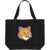 MAISON KITSUNÉ Fox Head Print Bag BLACK