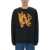 Palm Angels "Burning Monogram" Print Sweatshirt BLACK