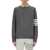 Thom Browne 4Bar Stripe Inlay Mesh GREY