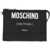 Moschino Clutch Bag With Logo BLACK