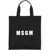 MSGM Tote Bag With Logo BLACK