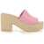 MOSCHINO JEANS Leather Sandal PINK