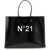 N°21 Shopper Bag With Logo BLACK