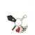 Vivienne Westwood "I Love Orb" Keychain BLACK