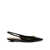 Valentino Garavani Valentino Garavani Vlogo Leather Slingback Ballets Black