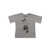 MINI RODINI Gray T-shirt with prints Gray