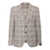 Brando-Lubiam Plaid patterned blazer Brown