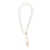 Lorena Antoniazzi White beaded necklace Beige