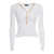 Elisabetta Franchi Tricot sweater with jewel White