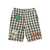 Stella McCartney Checked shorts with prints Green