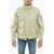 Stone Island Painted Cotton Windproof Jacket With Removable Padded Vest Beige