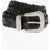KATE CATE Braided Leather Tex Mex Belt With Silver-Tone Buckle 40Mm Black