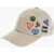 ADER ERROR Solid Color Cap With Patches Beige
