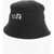 DSQUARED2 Solid Color Bucket Hat With Embossed Logo Black