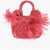 MADE FOR A WOMAN Raffia Mini Hand Bag With Maxi Bow Pink