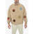 Moncler Jw Anderson Oversized Padded Delamont Jacket With Flower App Beige
