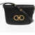 Salvatore Ferragamo Leather Crossbody Bag With Golden Gancini Detail Black