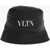Valentino Garavani Garavani Vltn Solid Color Bucket Hat With Contrasting Logo Black
