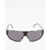 Céline Animal Patterned Frame Shield Sunglasses Black & White