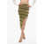 JACQUEMUS Stretchy Concha Maxi Skirt With Side Slit Green