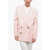 Alexander McQueen Wool Double Breasted Blazer With Peak Lapel Pink