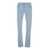 Versace Light Blue Skinny Jeans with Logo Patch in Denim Man BLUE