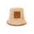 JACQUEMUS 'Le Bob Soli' Beige Bucket Hat with Logo Patch in Raffia Woman BROWN