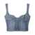 Off-White OFF-WHITE BUSTIER TOP BLUE