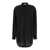 Philosophy Oversized Black Shirt With Patch Pockets In Stretch Viscose Woman BLACK