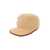Casadei Beige Baseball Cap with Logo Detail in Leather and Rafia Woman BEIGE