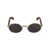 Cartier Cartier Sunglasses GOLD BROWN GREY