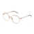 Furla Furla Eyeglasses ROSE' POLISHED GOLD W/WHITE PARTS