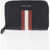 Bally Textured Leather Wallet With Bally Stripe Detail Black