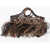 MADE FOR A WOMAN Two-Tone Raffia Hand Bag Brown