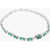 HATTON LABS Sterling Silver Tennis Bracelet With Zircons Green