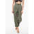 Alexander McQueen Double-Pleated Wool Blend Pants With Cuffs Green