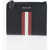 Bally Textured Leather Tunner Wallet With Bally Stripe Detail Black