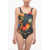 Alexander McQueen Bosch Printed Bodysuit Multicolor